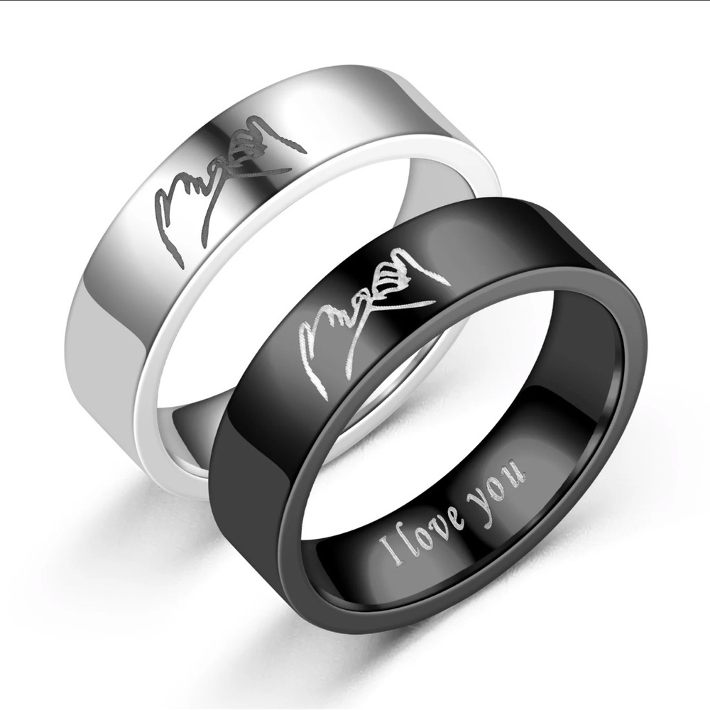 Pinky promise couples/ best friends ring